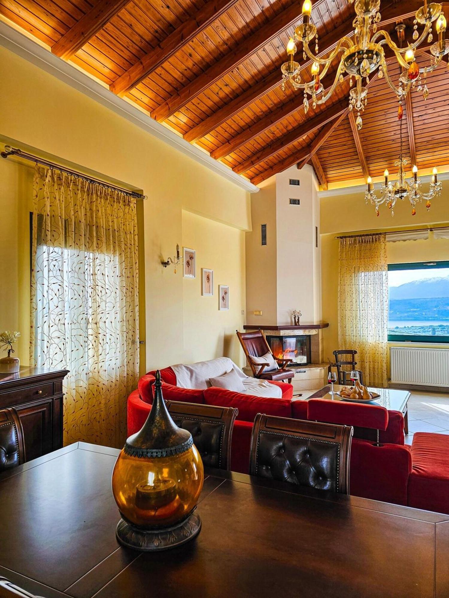 Villa Aitheras With Sea Views And Garden Stérnai Exterior foto