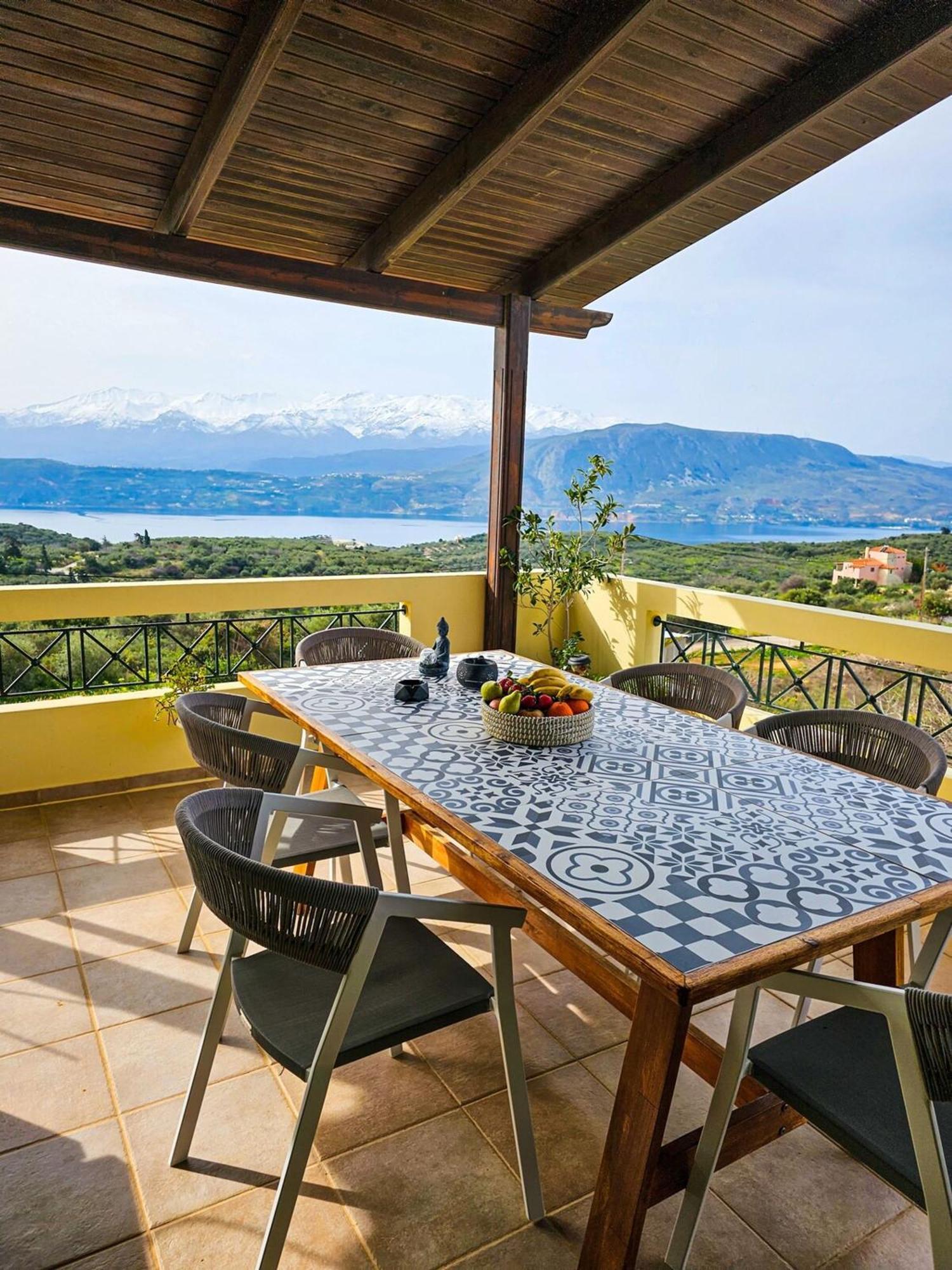 Villa Aitheras With Sea Views And Garden Stérnai Exterior foto